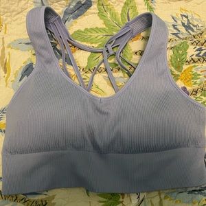 Periwinkle Galaxy Ribbed Bra - XL